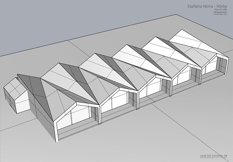 3D-skiss av byggnaden